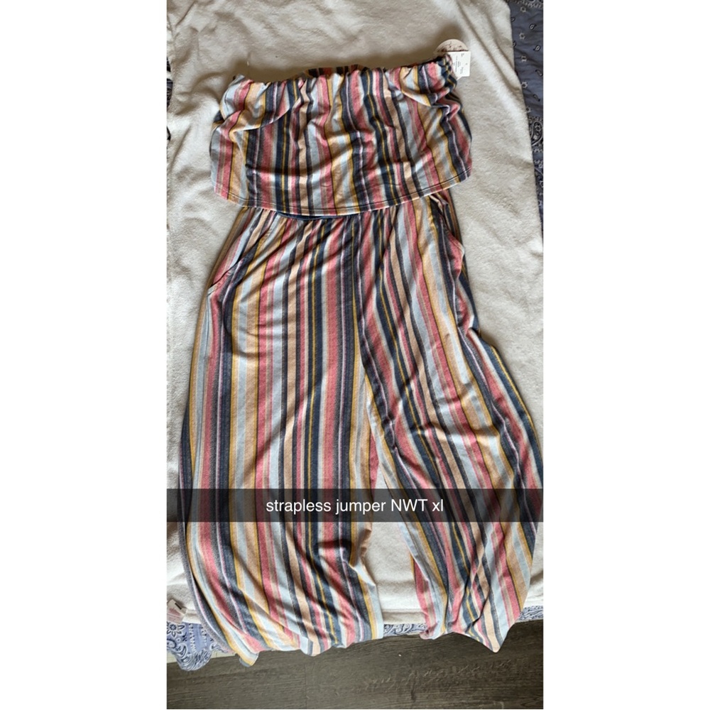 strapless romper